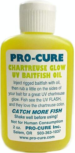 Pro-Cure Chartreuse Glow Uv Baitfish Oil, 2 Ounce in Saudi Arabia