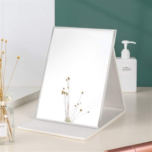 Zcooooool Mirror Large Portable Super HD Mirror Makeup Mirror Multi Stand Angle Hand Free/ Handheld / Tabletop Foldable Mirror 8.27X5.9 Inch in Saudi Arabia
