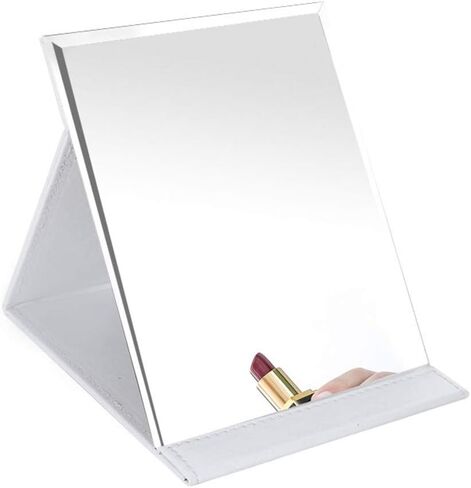 Zcooooool Mirror Large Portable Super HD Mirror Makeup Mirror Multi Stand Angle Hand Free/ Handheld / Tabletop Foldable Mirror 8.27X5.9 Inch in Saudi Arabia