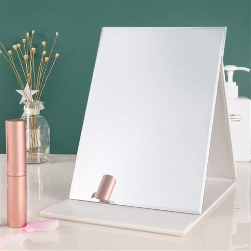 Zcooooool Mirror Large Portable Super HD Mirror Makeup Mirror Multi Stand Angle Hand Free/ Handheld / Tabletop Foldable Mirror 8.27X5.9 Inch in Saudi Arabia