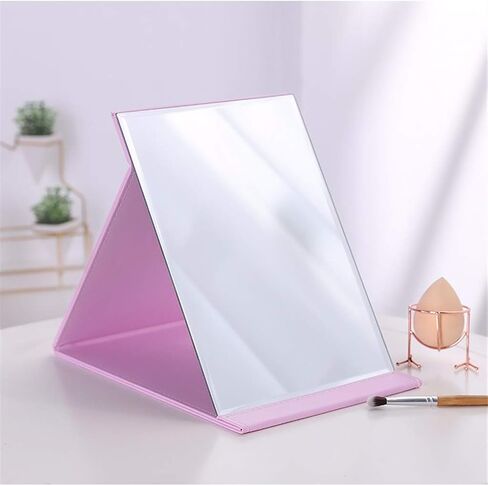 Zcooooool Mirror Large Portable Super HD Mirror Makeup Mirror Multi Stand Angle Hand Free/ Handheld / Tabletop Foldable Mirror 8.27X5.9 Inch in Saudi Arabia