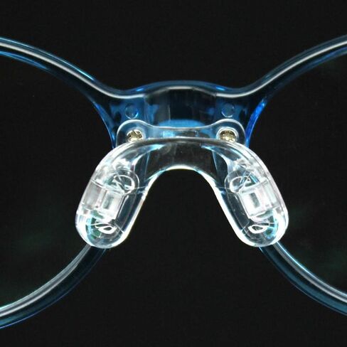 وسادات أنف على شكل سرج للنظارات، وسادات أنف بحزام جسر نظارات BEHLINE، استبدال وسادات الأنف المصنوعة من السيليكون الناعم المضادة للانزلاق، قطعة أنف لنظارات العين للأطفال/الأطفال (شفاف) in Kuwait