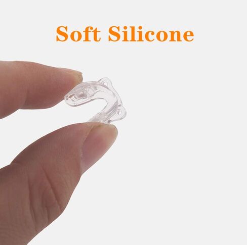 وسادات أنف على شكل سرج للنظارات، وسادات أنف بحزام جسر نظارات BEHLINE، استبدال وسادات الأنف المصنوعة من السيليكون الناعم المضادة للانزلاق، قطعة أنف لنظارات العين للأطفال/الأطفال (شفاف) in Kuwait