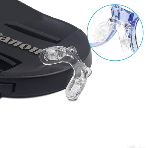 وسادات أنف على شكل سرج للنظارات، وسادات أنف بحزام جسر نظارات BEHLINE، استبدال وسادات الأنف المصنوعة من السيليكون الناعم المضادة للانزلاق، قطعة أنف لنظارات العين للأطفال/الأطفال (شفاف) in Kuwait