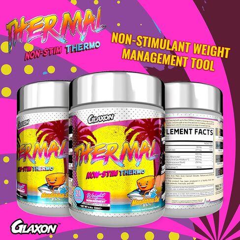 مسحوق حرق الدهون الحراري غير المنشط من جلاكسون من تحسين فقدان الوزن وقمع الجوع والشهية - L-Carnitine، VitaCholine ™، BAIBA Acid Mitoburn ™ - 21 حصة (مبرد الكيوي) in Kuwait