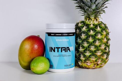 Swolverine Intra | Essential Amino Acids, Electrolytes, Coconut Water, Pomegranate, Tart Cherry, Spirulina, Vegan, Non-GMO, Gluten Free (30 Servings, Tropical Blast) in Saudi Arabia