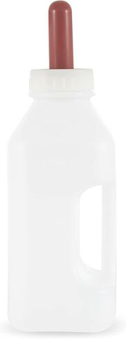 Tuff Stuff Products LBSH2 Screw Neck Nipple 2 Quart Capacity Calf Milk Feeding Bottle Feeder Accessory Farm Equipment with Handle in Saudi Arabia