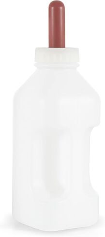 Tuff Stuff Products LBSH2 Screw Neck Nipple 2 Quart Capacity Calf Milk Feeding Bottle Feeder Accessory Farm Equipment with Handle in Saudi Arabia