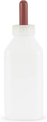 Tuff Stuff Products LBSH2 Screw Neck Nipple 2 Quart Capacity Calf Milk Feeding Bottle Feeder Accessory Farm Equipment with Handle in Saudi Arabia