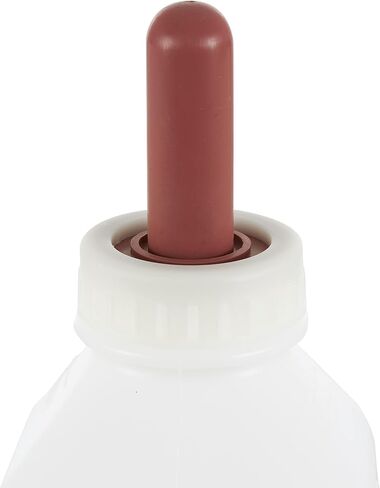 Tuff Stuff Products LBSH2 Screw Neck Nipple 2 Quart Capacity Calf Milk Feeding Bottle Feeder Accessory Farm Equipment with Handle in Saudi Arabia