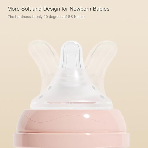 Gulicola Baby Bottle with Straw, Weighted Straw Sippy Cup with Handle, BPA Free PPSU, 6 Months Plus, 9 oz - Clear in Saudi Arabia