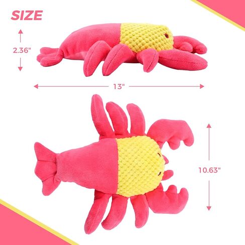 ألعاب قطيفة للكلاب من تيكاتون - لعبة مضغ للجرو تصدر صوتًا للتسنين والتدريب والملل والتحفيز، هدية متينة مثالية للسلالات الصغيرة والمتوسطة والكبيرة ذات شكل تمساح لطيف in Kuwait