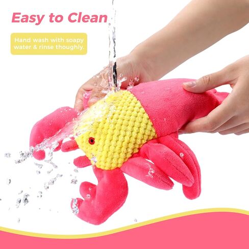 ألعاب قطيفة للكلاب من تيكاتون - لعبة مضغ للجرو تصدر صوتًا للتسنين والتدريب والملل والتحفيز، هدية متينة مثالية للسلالات الصغيرة والمتوسطة والكبيرة ذات شكل تمساح لطيف in Kuwait