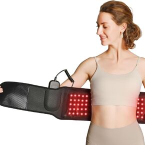 ALLJOY [2024 Newest] Cordless Red Light Therapy Belt Infrared Light Therapy for Body, 660nm 850nm Near Infrared Light Therapy Device for Waist Muscle Soreness Decrease Inflammation Skin Care in Kuwait