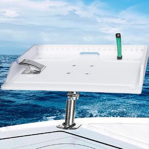 Stainless Boat Cutting Board - Fish Cleaning Bait Table , Fish Fillet Board with Clamp , Rod Holder Bait Station for Boat Accessories Marine in Kuwait