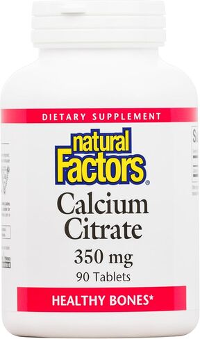 Natural Factors, Calcium Citrate, Helps Maintain Strong Bones and Teeth, 90 tablets (90 servings) in Saudi Arabia