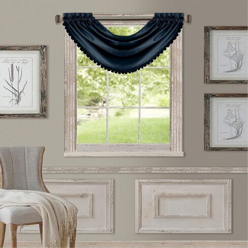 Elrene Home Fashions All Seasons Energy Efficient Room Darkening Rod Pocket Window Panel, 52" x 84" (1), Ivory in Kuwait