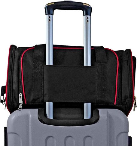 حاملة الحيوانات الأليفة المحمولة للسفر 3 في 1 من فلوبي دوج للكلاب والقطط، يصل وزنها إلى 12 رطلاً وطولها 10 بوصات. عجلات قابلة للإزالة، وحقيبة حمل ناعمة الجوانب وقابلة للتوسيع، ونوافذ تهوية شبكية ومعتمدة من شركات الطيران. in Kuwait