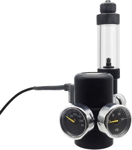 FZONE Aquarium CO2 Regulator for Paintball with DC Solenoid and Aluminum Alloy Bubble Counter and Check Valve in Kuwait