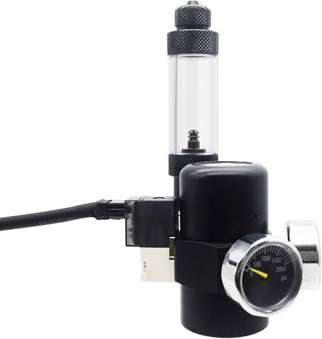 FZONE Aquarium CO2 Regulator for Paintball with DC Solenoid and Aluminum Alloy Bubble Counter and Check Valve in Kuwait