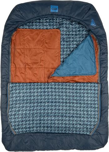 حقيبة نوم Kelty Tru.Comfort Doublewide 20 درجة - حقيبة نوم للتخييم الاصطناعية لشخصين للأزواج والتخييم العائلي in Saudi Arabia