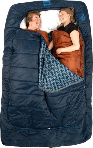 حقيبة نوم Kelty Tru.Comfort Doublewide 20 درجة - حقيبة نوم للتخييم الاصطناعية لشخصين للأزواج والتخييم العائلي in Saudi Arabia
