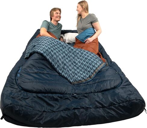 حقيبة نوم Kelty Tru.Comfort Doublewide 20 درجة - حقيبة نوم للتخييم الاصطناعية لشخصين للأزواج والتخييم العائلي in Saudi Arabia