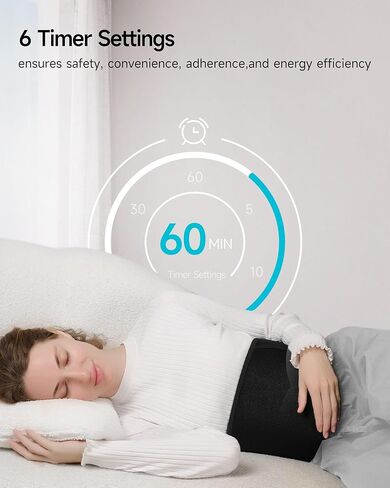 ALLJOY [2024 Newest] Cordless Red Light Therapy Belt Infrared Light Therapy for Body, 660nm 850nm Near Infrared Light Therapy Device for Waist Muscle Soreness Decrease Inflammation Skin Care in Kuwait