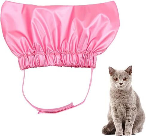 Pet Shower Cap Waterproof Pet Bathing Hat with a Adjustable Strap Dog Ear Covers Reusable Bathing Headgear for Cats Dogs in Saudi Arabia