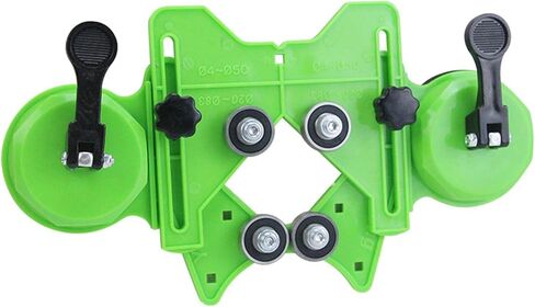 دليل منشار ثقب مثقاب MOFUCA، دليل منشار ثقب مثقاب قابل للتعديل لقاطع ثقب البلاط وحامل تحديد الموقع للسيراميك والبلاط والزجاج (أخضر) in Kuwait