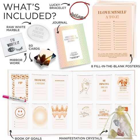 مجموعة ادوات مظاهر للتظاهر المتعمد، مجموعة قانون الجذب لتحديد النية، كتاب تصور دريم لايف، مجموعات سجل القصاصات (مظاهر) in Kuwait