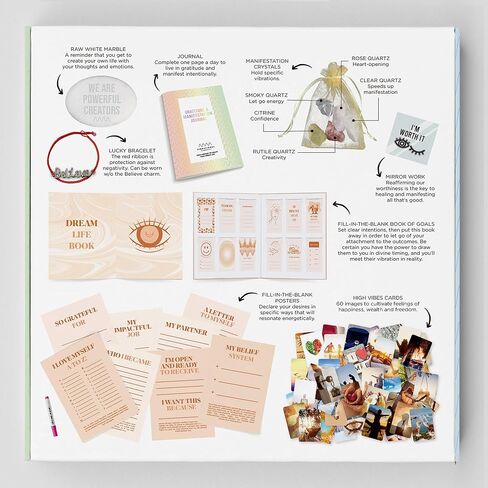 مجموعة ادوات مظاهر للتظاهر المتعمد، مجموعة قانون الجذب لتحديد النية، كتاب تصور دريم لايف، مجموعات سجل القصاصات (مظاهر) in Kuwait