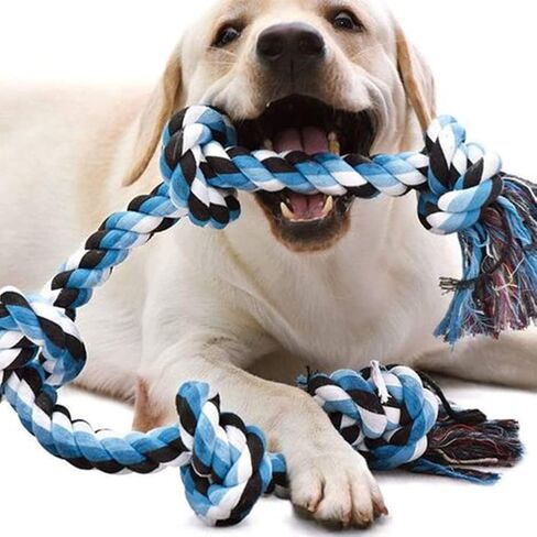 Growtail 10Pcs Dog Rope Toy for Aggressive Chewers Dog Chew Toys for Small Dogs Durable Puppy Teething in Kuwait