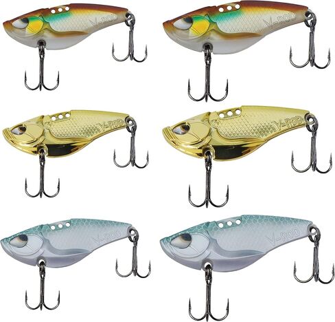 Acme V-Rod 6 Pack Fishing Lures Kit. Large Sizes Acme V-Rods for Bass Trout Walleye Salmon Pike Panfish. in Saudi Arabia