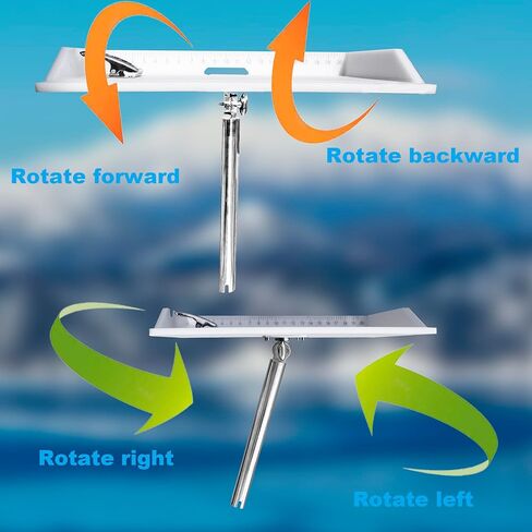 لوح تقطيع للقارب - طاولة طعم لتنظيف الاسماك، لوح فيليه السمك مع مشبك، محطة طعم حامل قضيب من الستانلس ستيل للقارب in Kuwait