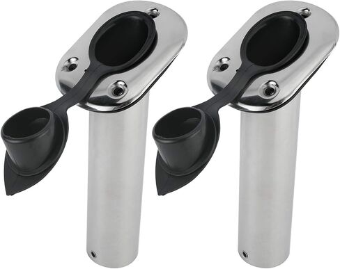 YaeMarine 4Pcs Stainless Steel Rod Holders with Rubber Cap, Liner, Gasket in Saudi Arabia