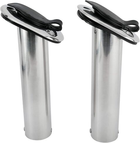 YaeMarine 4Pcs Stainless Steel Rod Holders with Rubber Cap, Liner, Gasket in Saudi Arabia