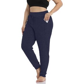 سروال بيجامة نسائي من ZERDOCEAN بمقاس كبير كاجوال نشط لليوجا والمشي مع جيوب برباط in Kuwait