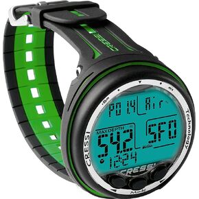 Cressi Scuba Diving Computer - 3 Dive Programs: Air•Nitrox•Gauge - Dual-mixture Gasses - Backlit Light, Logbook, Ascent Alarms | Giotto: made in Italy