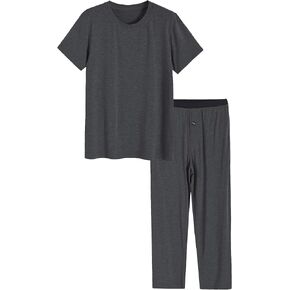 Latuza Men's Viscose Pajamas Set Shirt and Pants with Pockets in Saudi Arabia