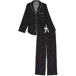 Victoria's Secret Flannel Pajama Set, Long Sleeve Button Down Shirt & Pants Set, Sleepwear for Women (XS-XXL)
