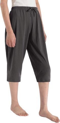 Latuza Women's Cotton Capri Pants Sleep Capris in Kuwait