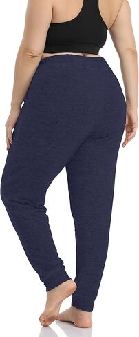 سروال بيجامة نسائي من ZERDOCEAN بمقاس كبير كاجوال نشط لليوجا والمشي مع جيوب برباط in Kuwait