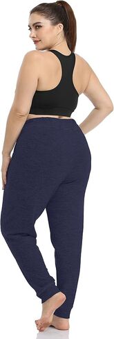 سروال بيجامة نسائي من ZERDOCEAN بمقاس كبير كاجوال نشط لليوجا والمشي مع جيوب برباط in Kuwait