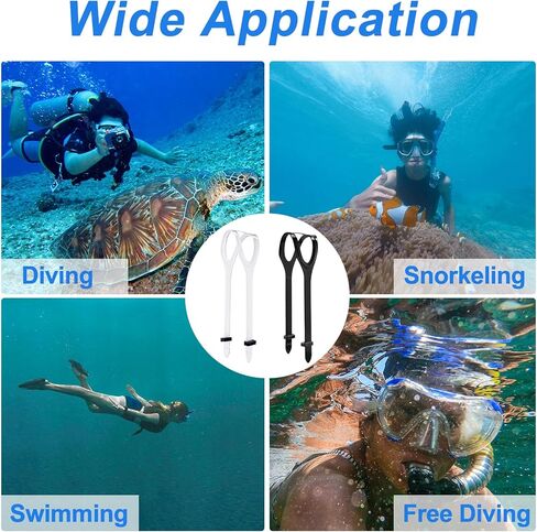 قطعتان من حزام قناع الغوص، حزام قناع الغوص الأسود والشفاف، حزام بديل لقناع الغطس، حزام قناع سيليكون عالمي للغوص والسباحة والغطس in Kuwait