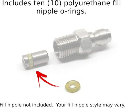 Captain O-Ring – (10 Pack) Replacement Paintball Fill Nipple O-Rings (90 Durometer Polyurethane) in Saudi Arabia