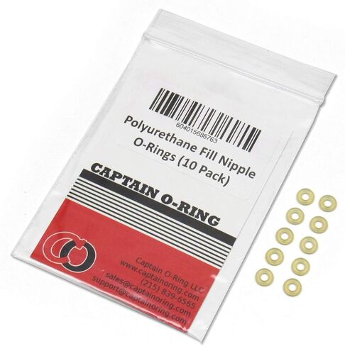 Captain O-Ring – (10 Pack) Replacement Paintball Fill Nipple O-Rings (90 Durometer Polyurethane) in Saudi Arabia