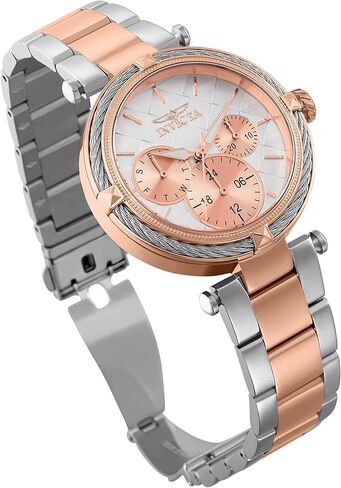 ساعة انفيكتا النسائية بولت كوارتز ستانلس ستيل بسوار ستانلس ستيل، ذهبي، 18 كاجوال in Kuwait