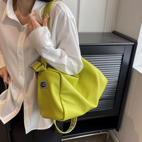 Women Large Tote Bag Casual Top Handle Satchel Handbags Vegan Leather Shoulder Bag Purse Lady Crossbody Messenger Bag in Kuwait