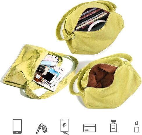 Women Large Tote Bag Casual Top Handle Satchel Handbags Vegan Leather Shoulder Bag Purse Lady Crossbody Messenger Bag in Kuwait